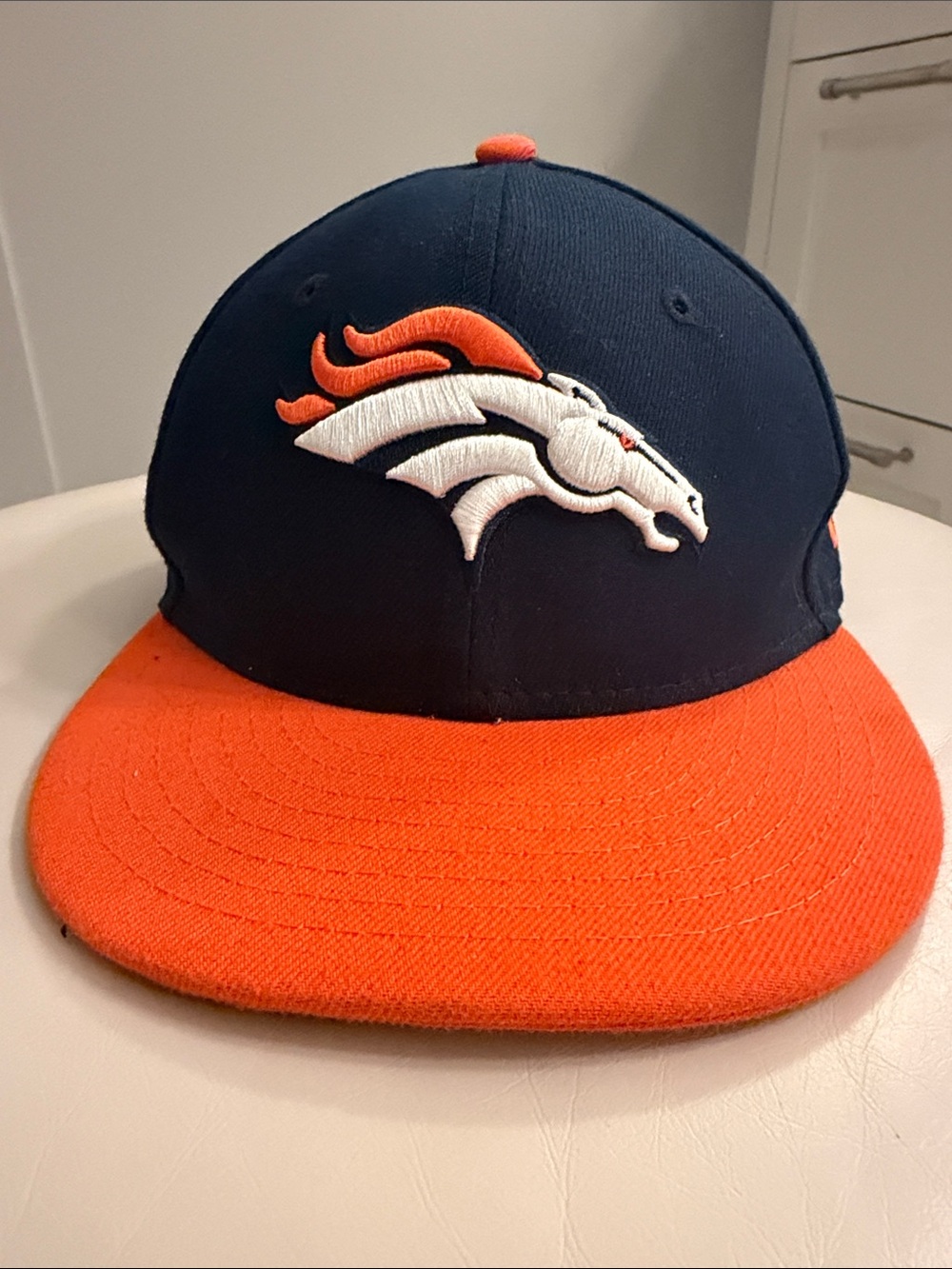 New Era Kids Denver Broncos Navy and Orange Snapback Hat